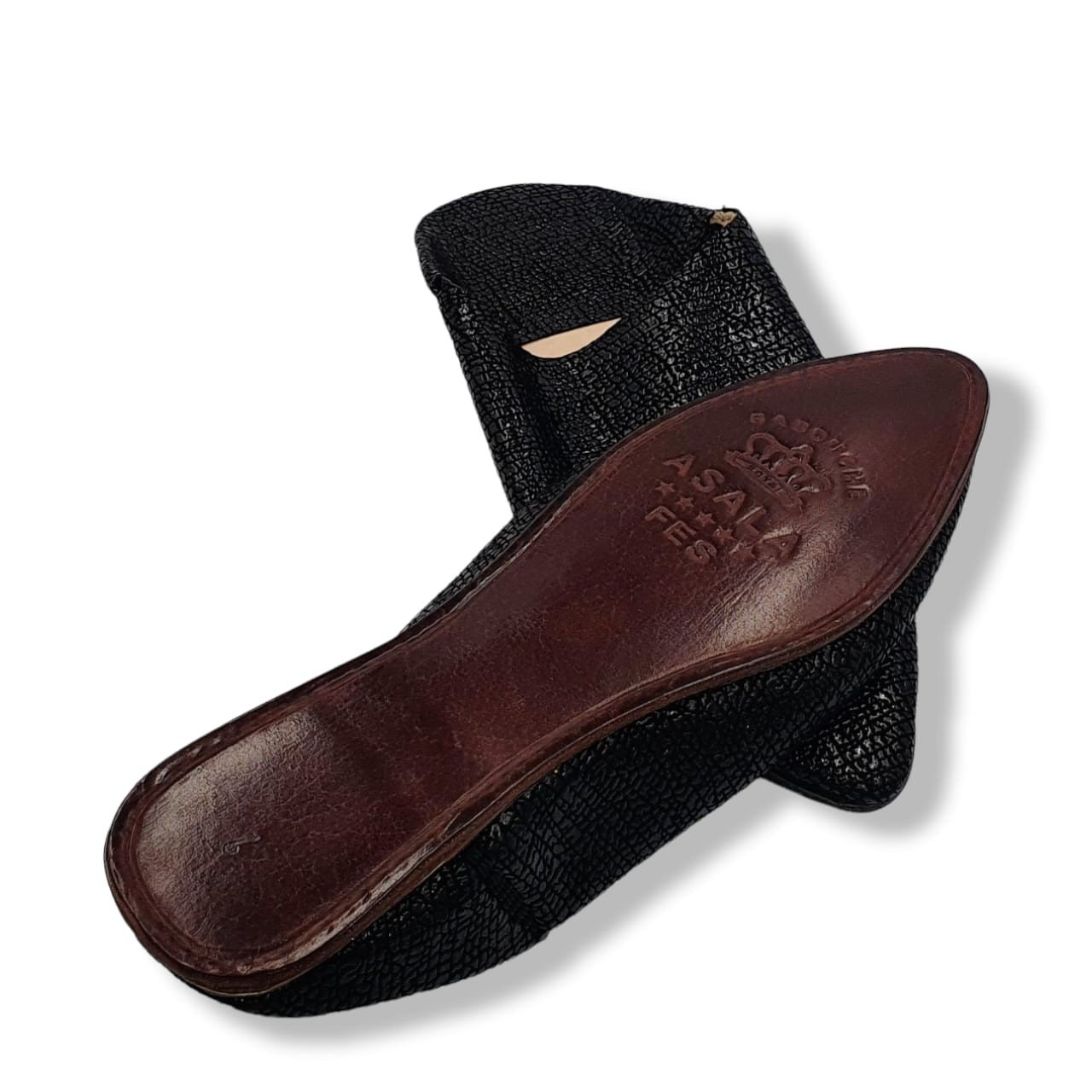 Babouche cuir dague blaky Babouche cuir dague blaky