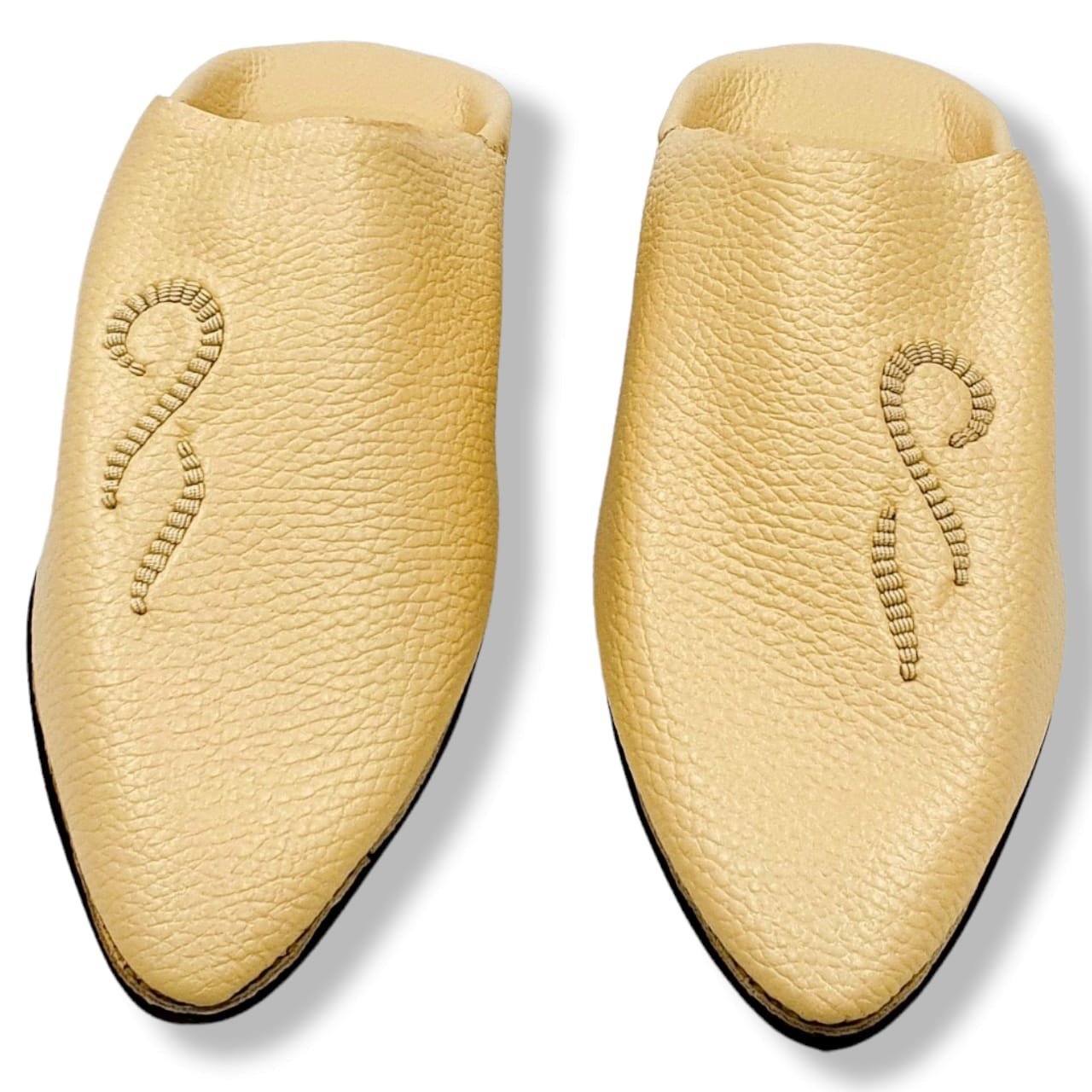 Babouche cuir dague blanc khanjar Babouche cuir dague blanc khanjar