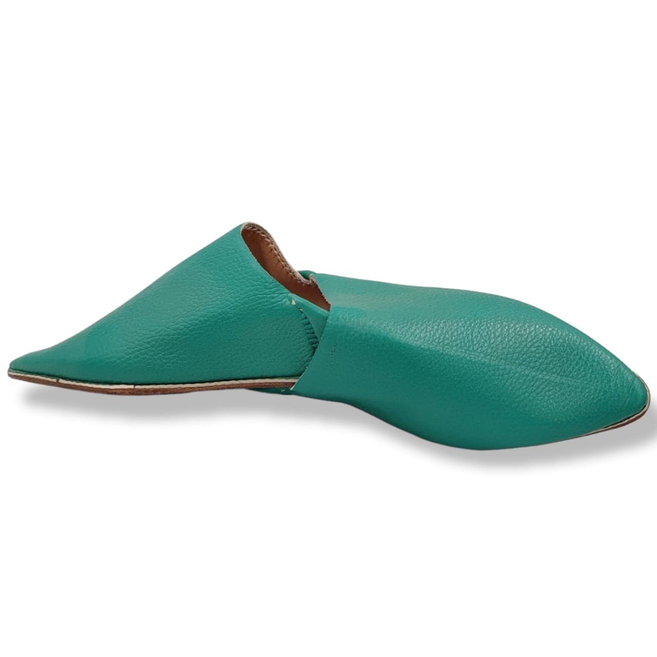 Babouche marocaine classique vert eau Babouche marocaine classique vert eau